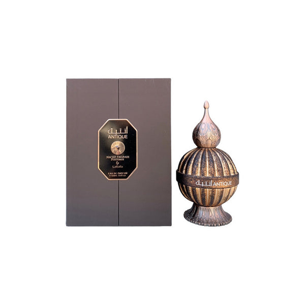 Perfume Unisex Lattafa Emarati Perfumes Antique 100 Ml Aroma A Ámbar Y Sándalo