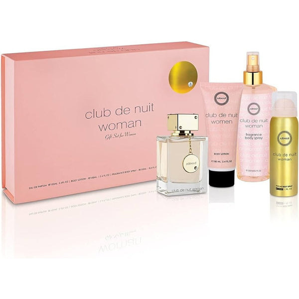 Armaf Set 4 Pzas Club De Nuit Women 100 Ml Olor Encantador Larga Duración