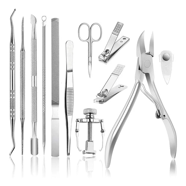 Kit Eliminación Uñas Encarnadas Podólogo Plateado Resistente Ahorra Dinero