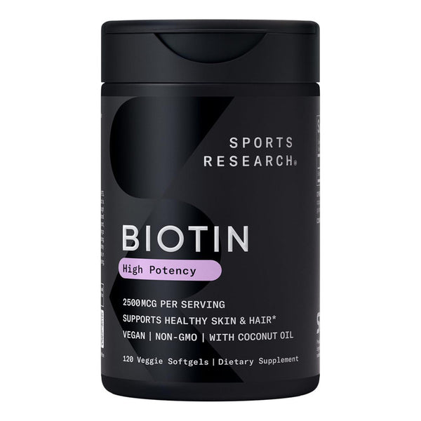 Biotina Vegana Extra Fuerte 2500 Mcg 120 Capsulas Cabello Sano