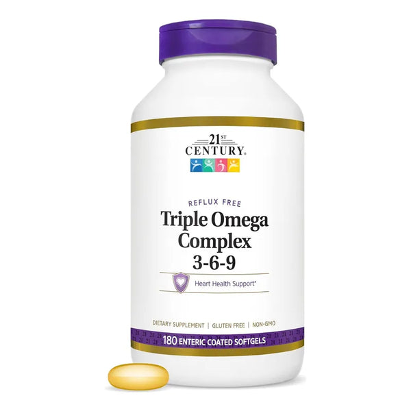 Cápsulas Blandas Omega 3 6 9 Revestimiento Entérico 180 Unidades Saludable