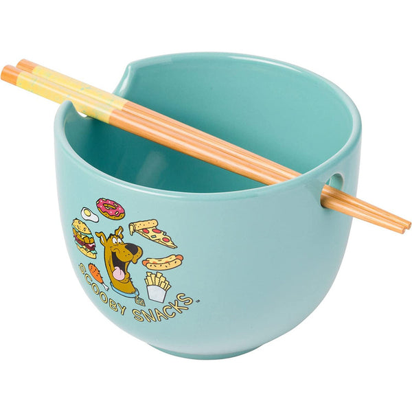 Cuenco De Ramen De Cerámica De Scooby Doo Con Palillos Sin Bpa Seguro Para Microondas
