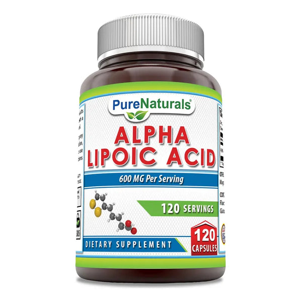 Acido Alfa Lipoico 600 Mg 120 Capsulas Efecto Antioxidante