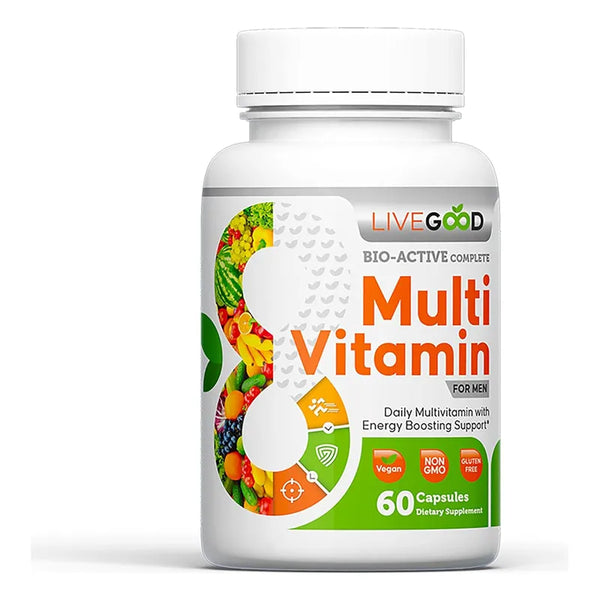 Multivitamínico Bio Active Completo Hombre Vitaminas A B12 E Vegano Livegood