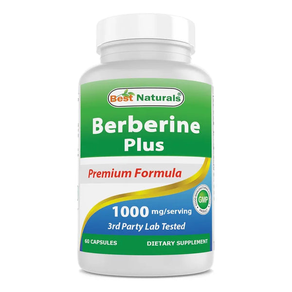 Berberina Plus 1000 Mg Con Vitamina C Y Zinc Suplemento Natural