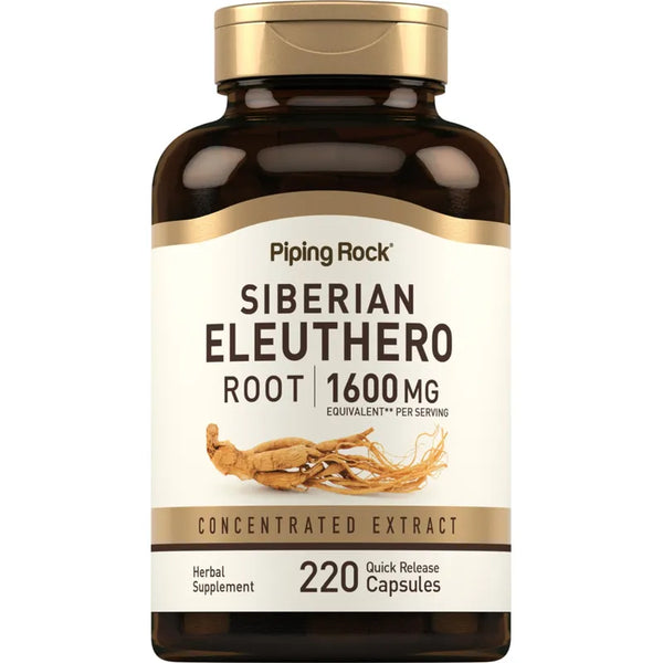 Capsulas Eleuthero Siberiano 1600mg 220 Unidades Sin OMG