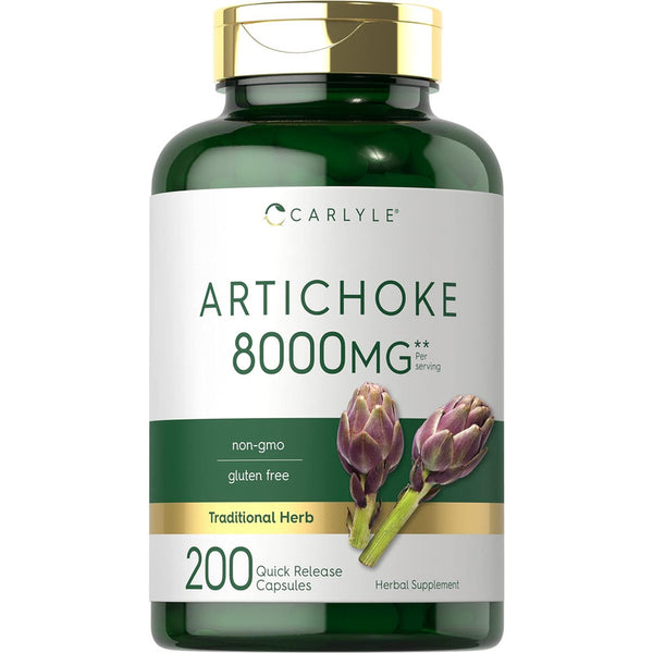 Extracto De Alcachofa Carlyle 8000 Mg 200 Caps Salud Digestiva