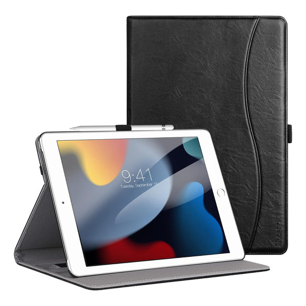 Funda Para Ipad De Octava Generación Ztotopcases Negra De Cuero Protección Premium