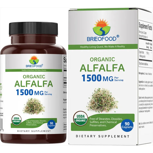 Alfalfa Orgánica 1500 Mg 90 Tabletas Para Una Salud Integral