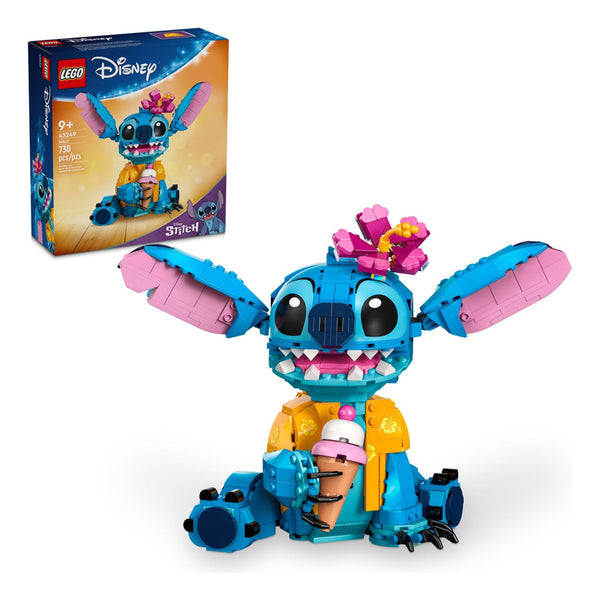 Kit De Construcción Disney Stitch Figura Con Cono De Helado Para Niños 9 Años