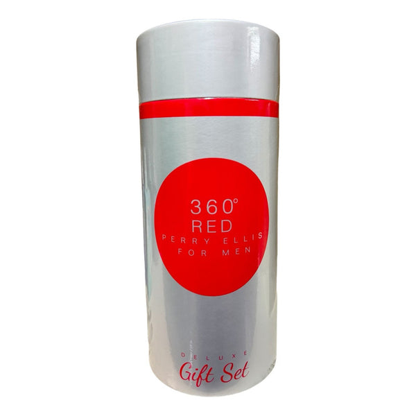 Perfume Set 360 Red Hombre X3pz Perry Ellis Aroma Ambar Especiada