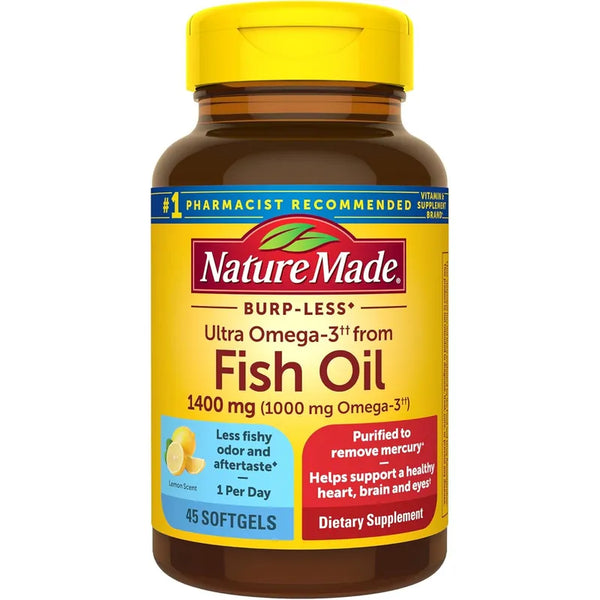 Aceite De Pescado Omega 3 Nature Made 1400 Mg Suplemento Saludable