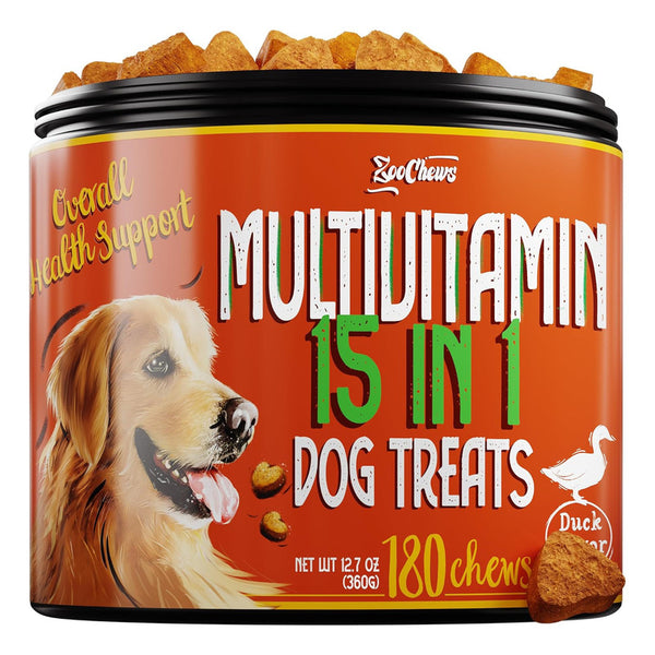 Multivitaminico Para Perros 180 Masticable Mejora Piel Y Articulaciones
