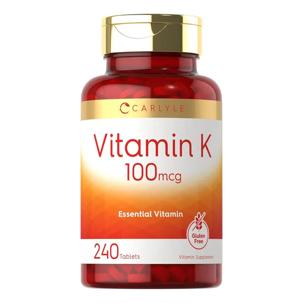 Carlyle Vitamina K 100 Mcg 240 Tabletas Vegetariano Sin Gmo