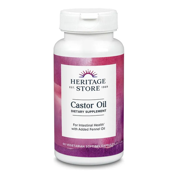 Aceite De Ricino 725 Mg Apoyo Digestivo Intestinal Capsulas Vegetarianas