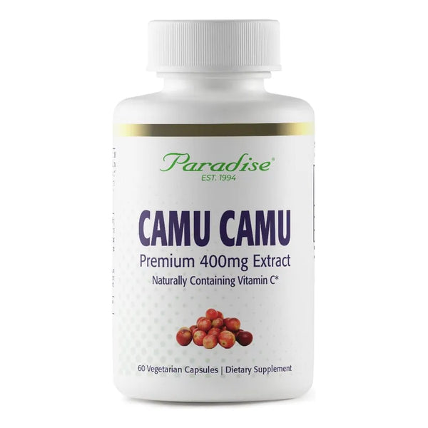 Camu Camu Orgánico 400 Mg 60 Cápsulas Ultra Puro Vegano Sin Gluten