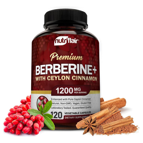 Berberina Hcl Premium 1200 Mg Canela De Ceilan Control De Peso
