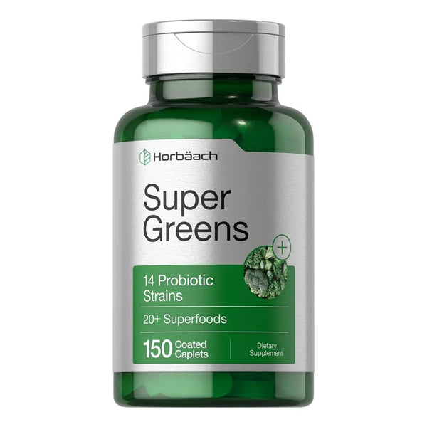 Capsulas Super Greens Horbäach Suplemento Probioticos 150 Unidades