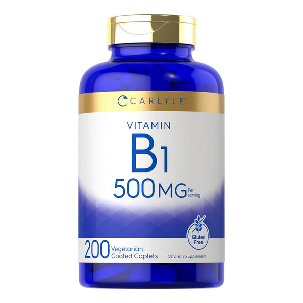 Vitamina B1 500mg Tiamina Esencial 200 Cápsulas Carlyle