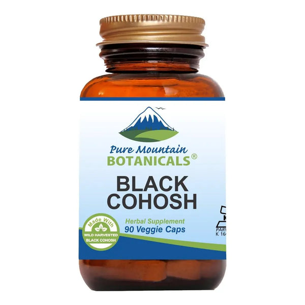 Cápsulas De Cohosh Negro 500 Mg Para Menopausia Pure Mountain Botanicals Veganas