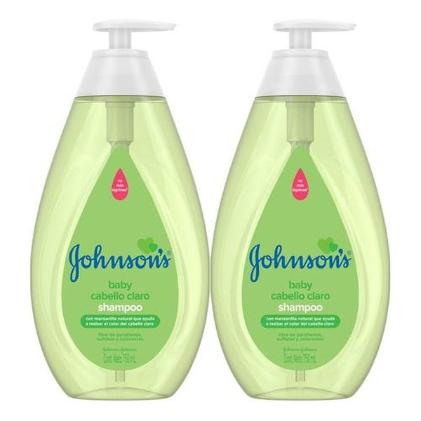 Jhonson's Manzanilla Shampoo 2 Unidades 750 Ml Revitaliza Tu Cabello Naturalmente