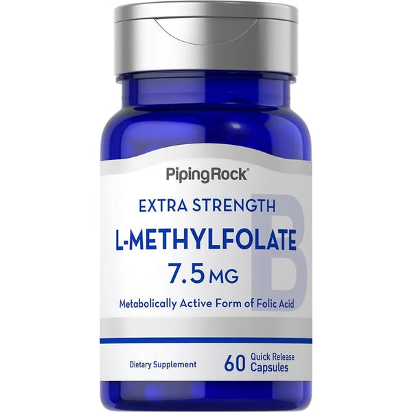 L Metilfolato 7 5 Mg 60 Cápsulas Suplemento Extra Fuerte Ácido Fólico Activo