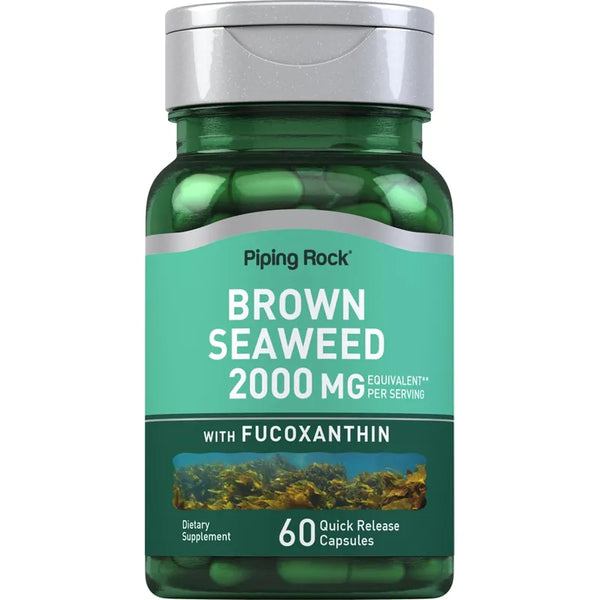 Cápsulas De Algas Marrones 2000 Mg Suplemento Sin Omg Sin Gluten