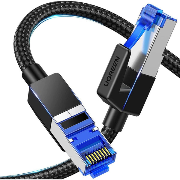 Cable Ethernet Cat8 Rj45 15 Metros Alta Velocidad Reducción Interferencias