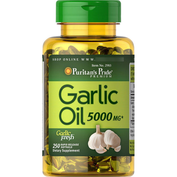 Aceite De Ajo 5000 Mg 250 Capsulas Naturales Salud Cardiovascular