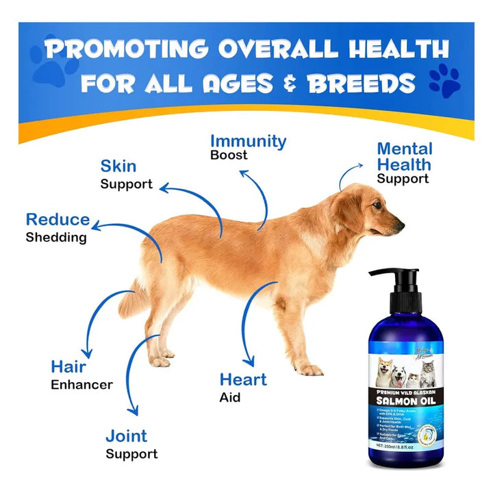 Aceite De Salmón De Alaska Para Perros Con Omega 3 Ácidos Gr - Imagen 5