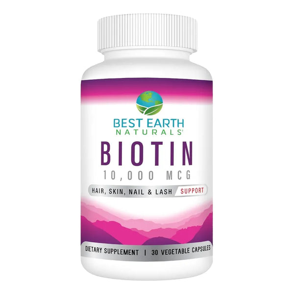 Biotina 10000mcg Para Crecimiento Capilar Unas Fuertes Y Piel Sana