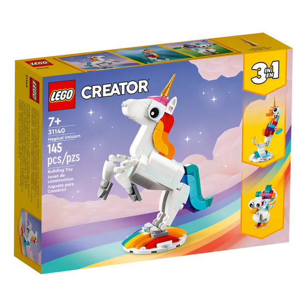 Lego Unicornio Mágico 31140 Set de 145 Piezas para Niños Desarrollo Creativo y Diversión