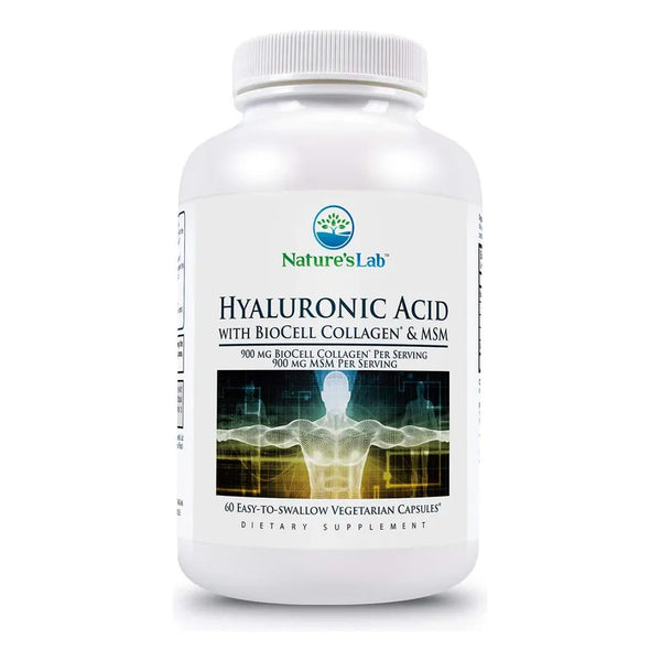 Acido Hialuronico Con Colageno Biocell Y Msm Natures Lab 60 Capsulas