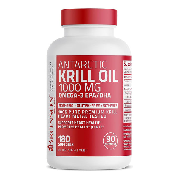 Aceite Krill Antartico Bronson 1000 Mg Omega3 Dha Epa Fortalecedor Salud
