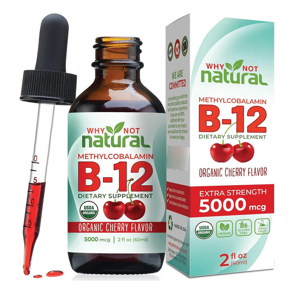 Vitamina B12 Sublingual Orgánico Extra Fuerza 5000 Mcg Vegano Energía Y Bienestar