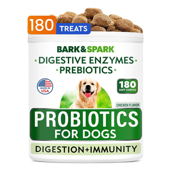 Probioticos Y Enzimas Digestivas Para Perros Bark&Spark Salud Intestinal