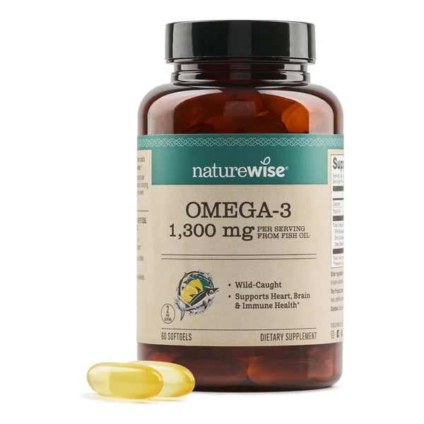 Aceite De Pescado Omega 3 1300 Mg Alta Potencia Para Salud