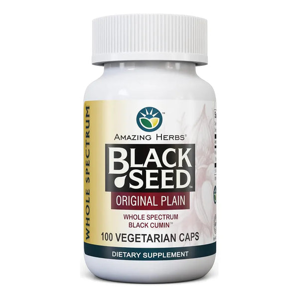 Cápsulas Vegetarianas Nigella Sativa Amazing Herbs Para Salud Digestiva