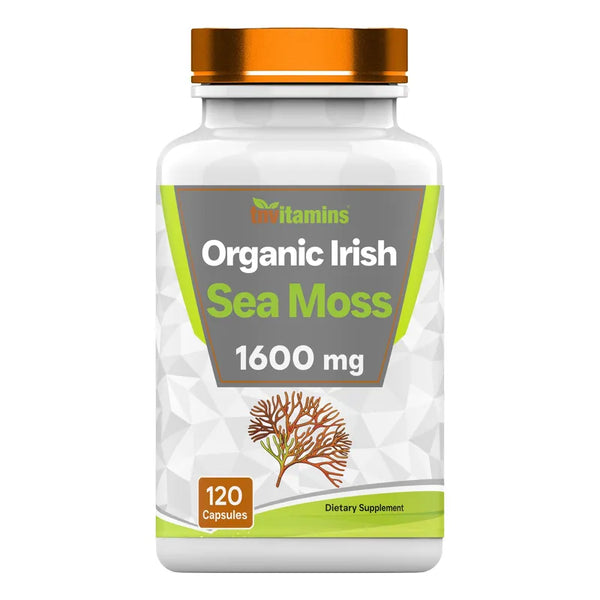 Capsulas De Musgo Marino Irlandes Organico 1600 Mg 120 Unidades