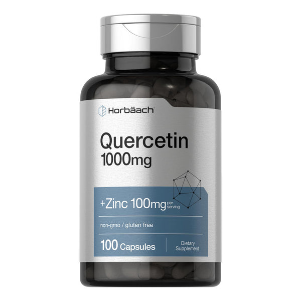 Capsulas De Quercetina 1000 Mg Con Zinc Suplemento Natural Sin Gluten