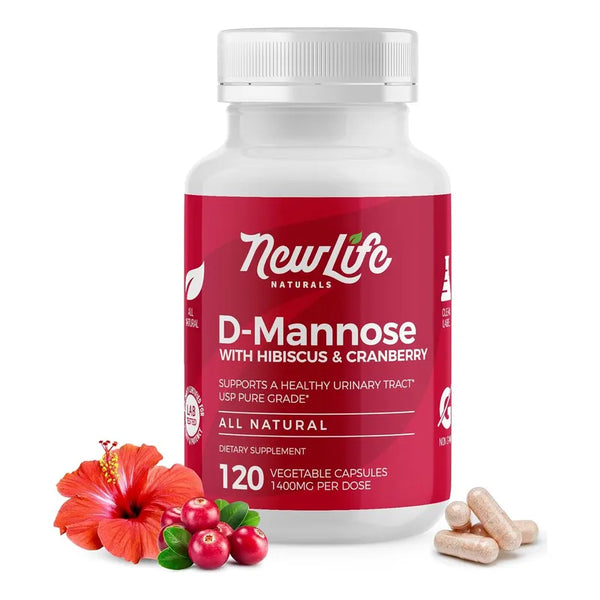 Cápsulas D-manosa 1400 Mg Extractos Arándano Hibisco