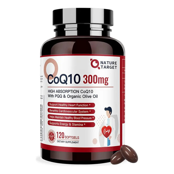 Capsulas Blandas Coq10 300Mg Con Pqq Y Aceite De Oliva Alta Absorcion Salud Cardiaca
