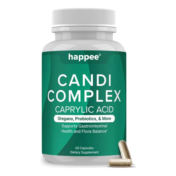 Capsulas De Oregano Y Acido Caprilico Para Equilibrio Intestinal Saludable