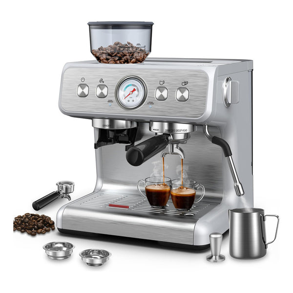 Máquina De Café Espresso Electactic Con Molinillo Incorporado Para Café Y Capuchino