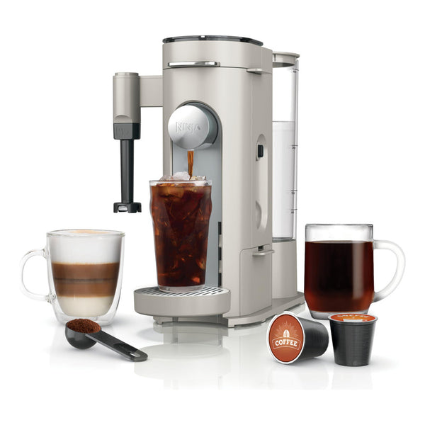 Cafetera Ninja Pod & Grounds 1.6L Con Espumador De Leche Y Extractor De Sabor Térmico
