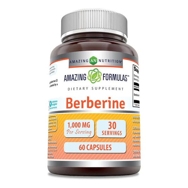 Berberina 1000mg 60 Cápsulas Alta Calidad Suplemento Saludable