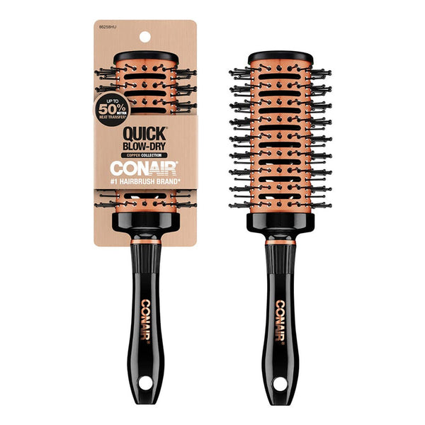 Cepillo Redondo Conair Quick Blow-dry Copper Collection Versatilidad y Secado Rápido