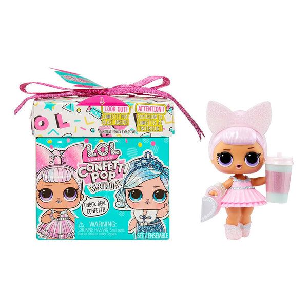 L.O.L. Surprise Muñeca Cumpleaños Confetti Pop 8 Sorpresas Diversión Interactiva