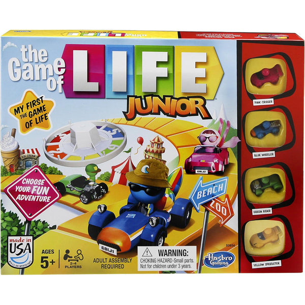 Juego De La Vida Junior Hasbro Diversión Familiar Con Autos 3D