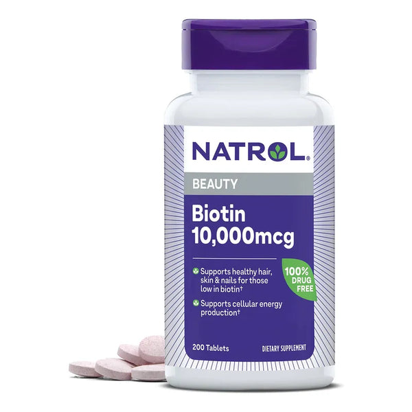Biotina Natural 5000 Mcg Cápsulas Para Belleza Del Cabello Piel Y Uñas